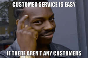 Smiling Face Means Happy Customers