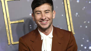 Smiling Manin Brown Suitat Event Wallpaper