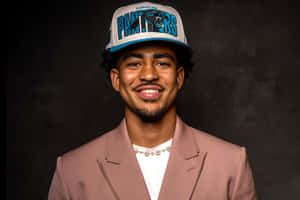 Smiling Manin Panthers Capand Suit Wallpaper