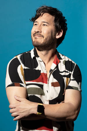 Smiling Markiplier Portrait Wallpaper