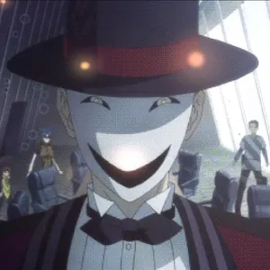 Smiling Masked Anime Character Kagetane Hiruko Wallpaper