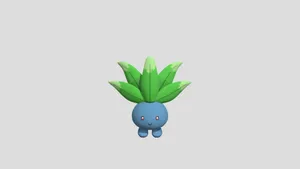 Smiling Oddish Wallpaper