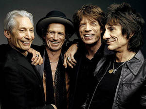 Smiling Rolling Stones Wallpaper