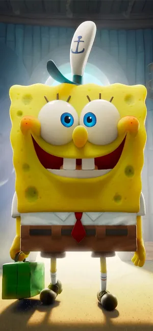 Smiling Spongebob Iphone 11 Wallpaper
