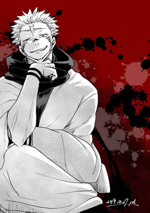 Smiling Sukuna From Jujutsu Kaisen Wallpaper