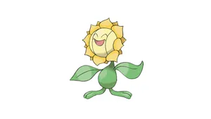 Smiling Sunflora Wallpaper