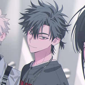 Smirking Anime Character Wallpaper