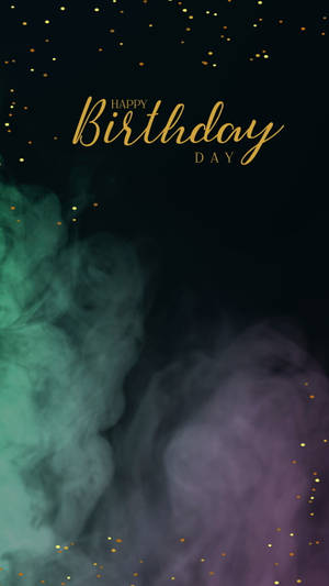 Smoke And Glitters On My Birthday Wallpaper