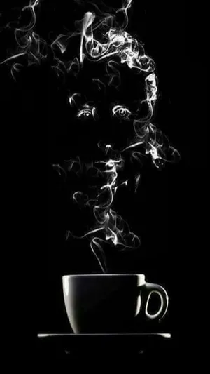 Smoke From Coffee Aesthetic Wallpaper
