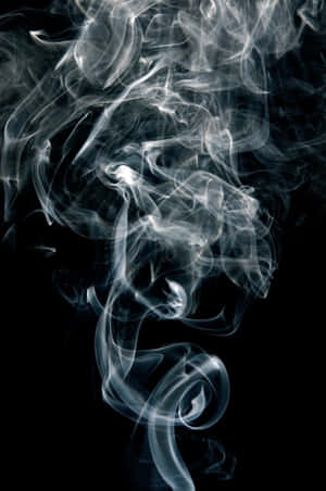 Smoke On A Black Background Wallpaper