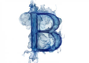 Smoked Letter B Wallpaper