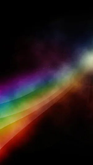 Smokey Aesthetic Rainbow Mobile In The Dark Wallpaper