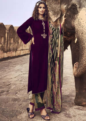 Smooth And Luxurious Purple Velvet Wallpaper