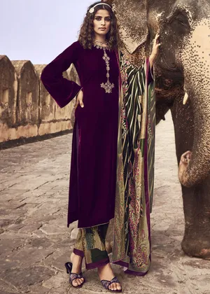 Smooth And Luxurious Purple Velvet Wallpaper