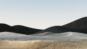 Smooth Black Hillside Wallpaper