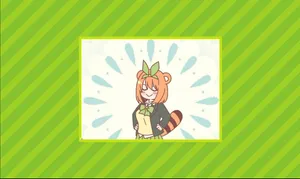 Smug Face Of The Cute Anime Character Is Captured And Framed Wallpaper