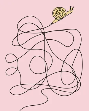 Snailon Pastel Path Wallpaper