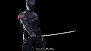 Snake Eyes Displaying His Katana Skill Wallpaper