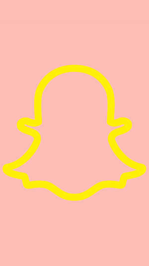 Snapchat_ Ghost_ Outline_ Logo Wallpaper