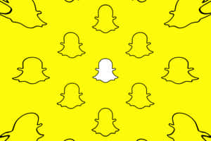 Snapchat Ghost Pattern Wallpaper