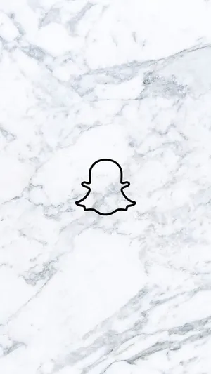 Snapchat Logo Marble Background Wallpaper