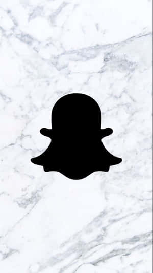 Snapchat Logo Marble Background Wallpaper