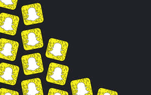 Snapchat Logo Pattern Wallpaper