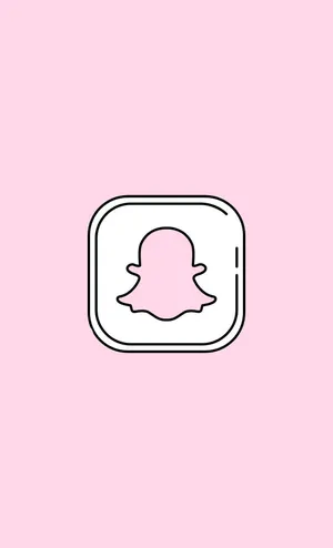 Snapchat Logo Pink Background Wallpaper