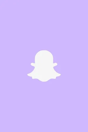 Snapchat Logo Purple Background Wallpaper