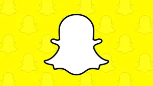 Snapchat Logo Yellow Background Wallpaper