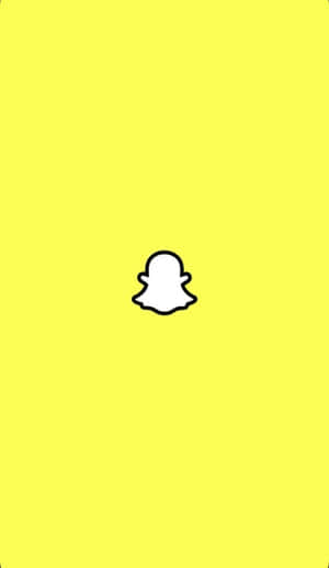 Snapchat Logo Yellow Background Wallpaper