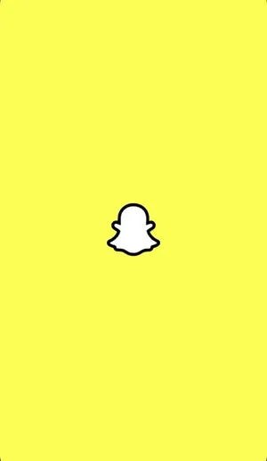 Snapchat Logo Yellow Background Wallpaper
