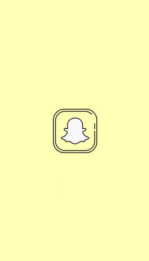 Snapchat Logo Yellow Background Wallpaper