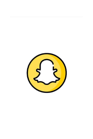 Snapchat Logo Yellow Background Wallpaper