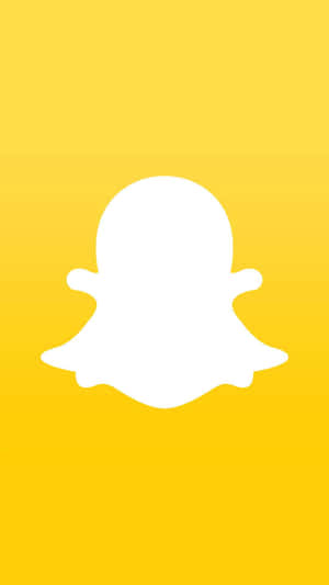 Snapchat Logo Yellow Background Wallpaper