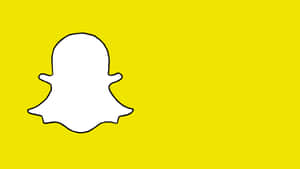 Snapchat Logo Yellow Background Wallpaper