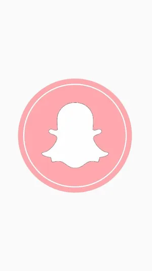 Snapchat Pink Circle Logo Wallpaper