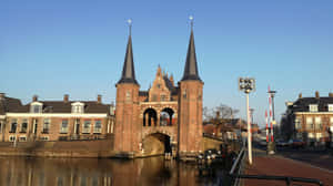 Sneek Waterpoort Gate Netherlands Wallpaper