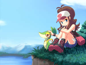 Snivy And Hilda Wallpaper