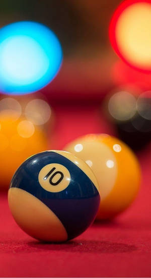 Snooker Ball Bokeh Effect Wallpaper