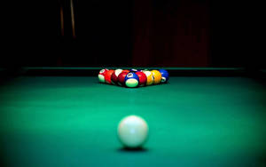 Snooker Balls In Vignette Wallpaper