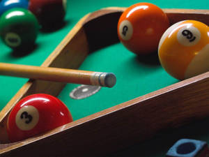 Snooker Set Close-up Wallpaper