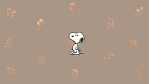 Snoopy Autumn Themed Desktop Wallpaper Wallpaper