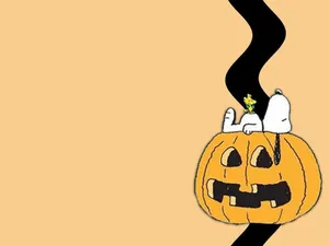 Snoopy Ready For A Night Of Trick-or-treating Wallpaper