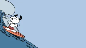 Snoopy Surfing Adventure Wallpaper