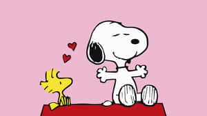 Snoopyand Woodstock Love Wallpaper