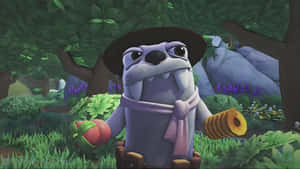 Snorpy The Otter Bugsnax Character Wallpaper