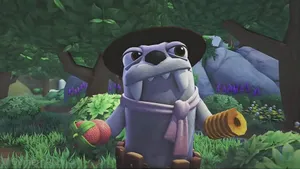 Snorpy The Otter Bugsnax Character Wallpaper