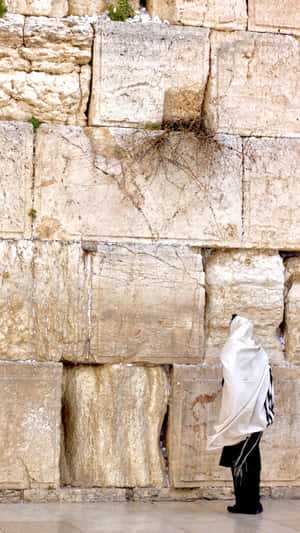 Snow Dwindle Wailing Wall Wallpaper