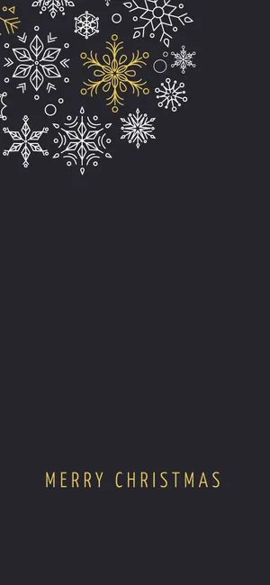 Snowflakes Aesthetic Christmas Iphone Wallpaper